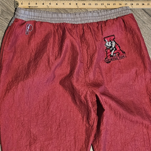 Vintage Pro Player Nylon Track Joggers - University of Alabama - XL 33" Inseam - Picture 2 of 9